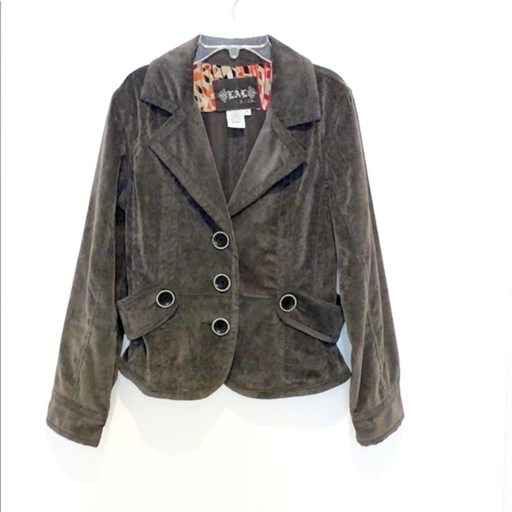 Live a Little Gray Corduroy Blazer